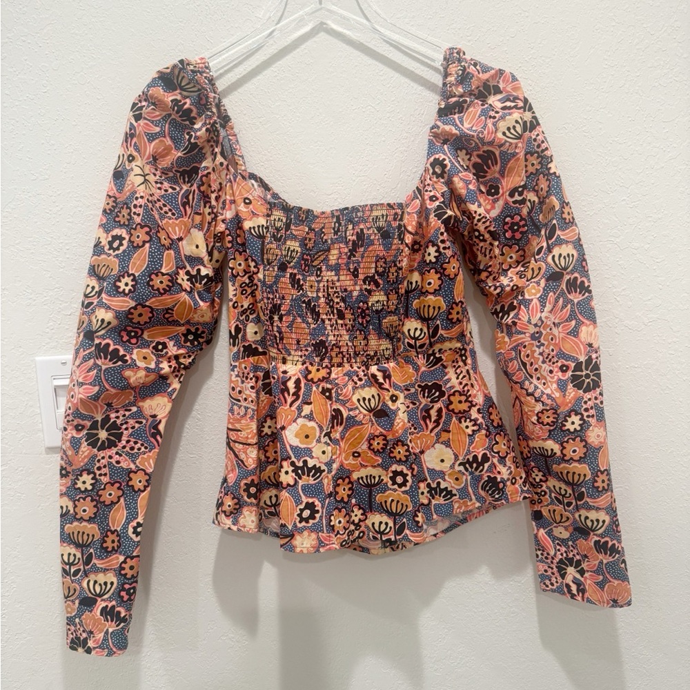 NWT‎ A.L.C. Chandler Top in Dark Navy & Chestnut Size 12 - Picture 4 of 9